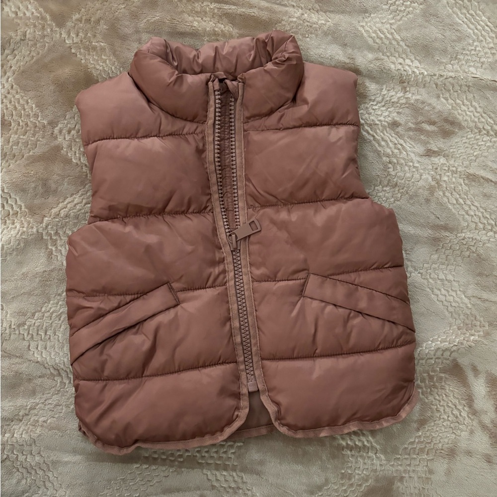 H&M puffer Vest in Rose 2T
